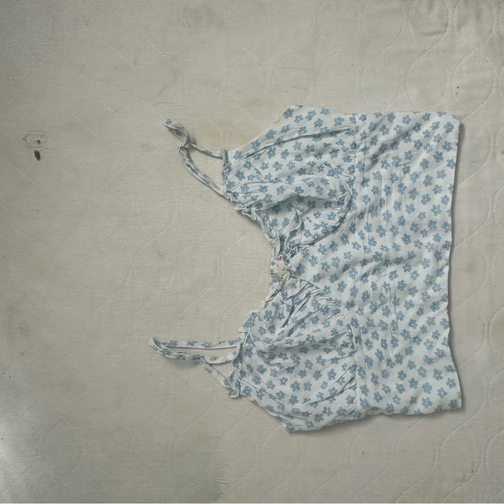 LA Hearts Floral Blue Women's Top